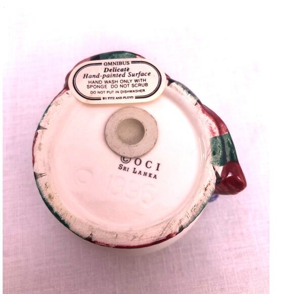 Omnibus Fitz and Floyd Hand Painted 90s Ceramic Snowman Salt Pepper Shaker Set - Picture 8 of 12